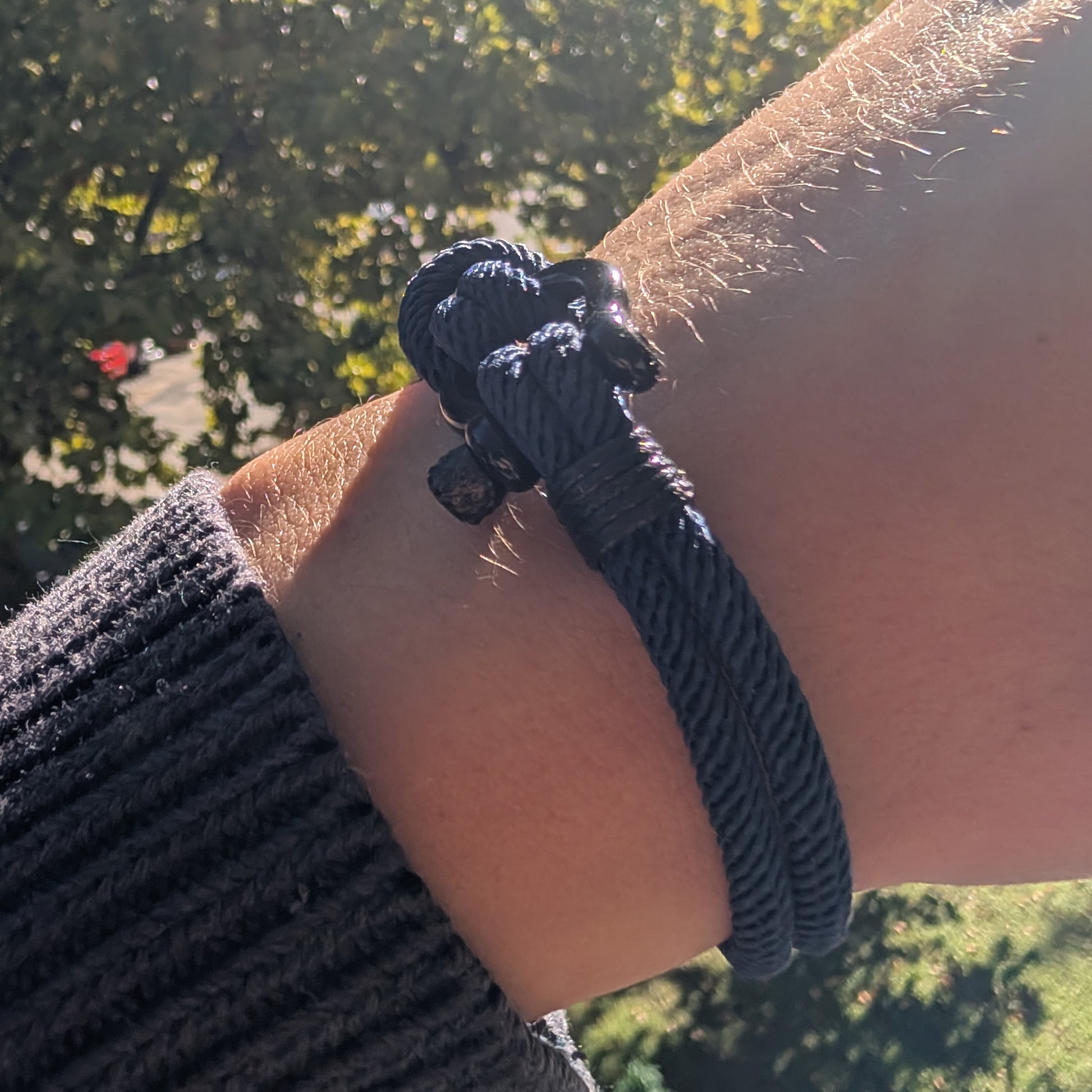 L'Amiral | Bracelet Corde de Milan Bleu Marine