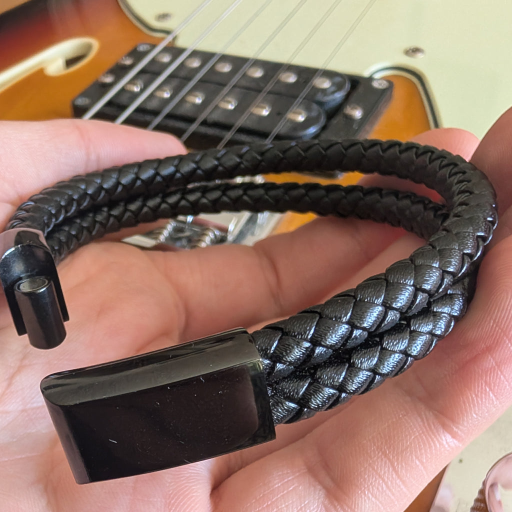 Le Corbeau | Bracelet Nocturne en Matière Végane