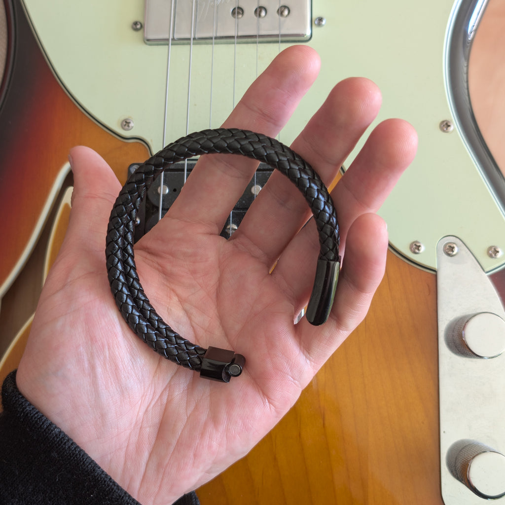 Le Corbeau | Bracelet Nocturne en Matière Végane