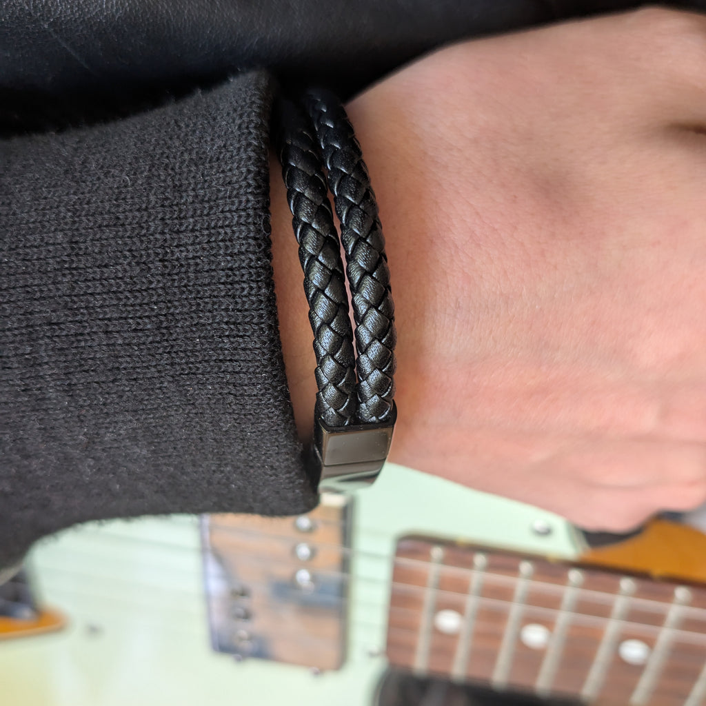 Le Corbeau | Bracelet Nocturne en Matière Végane