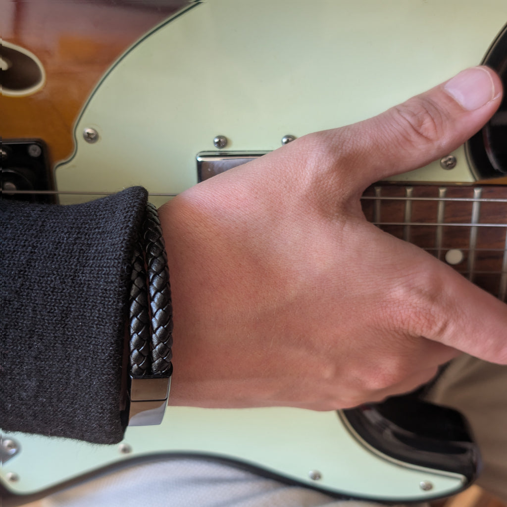 Le Corbeau | Bracelet Nocturne en Matière Végane