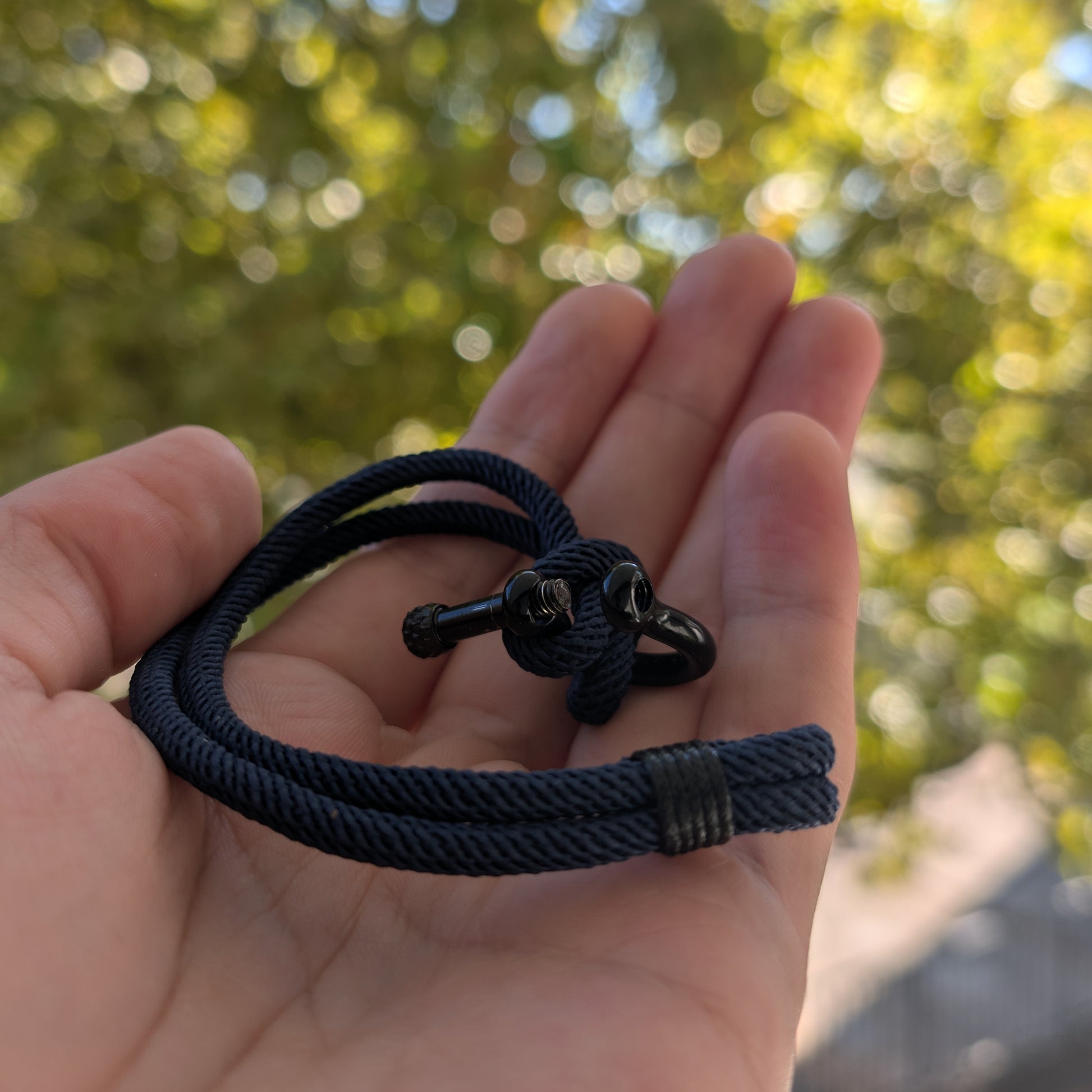 L'Amiral | Bracelet Corde de Milan Bleu Marine