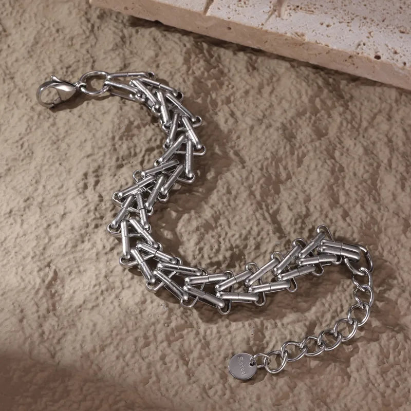 L'Engrenage | Bracelet Mécanique en Acier Inoxydable