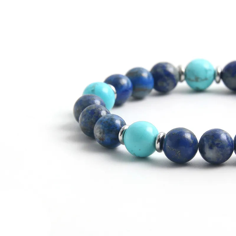 L'Éloquence | Bracelet en Pierres Bleues et Turquoise