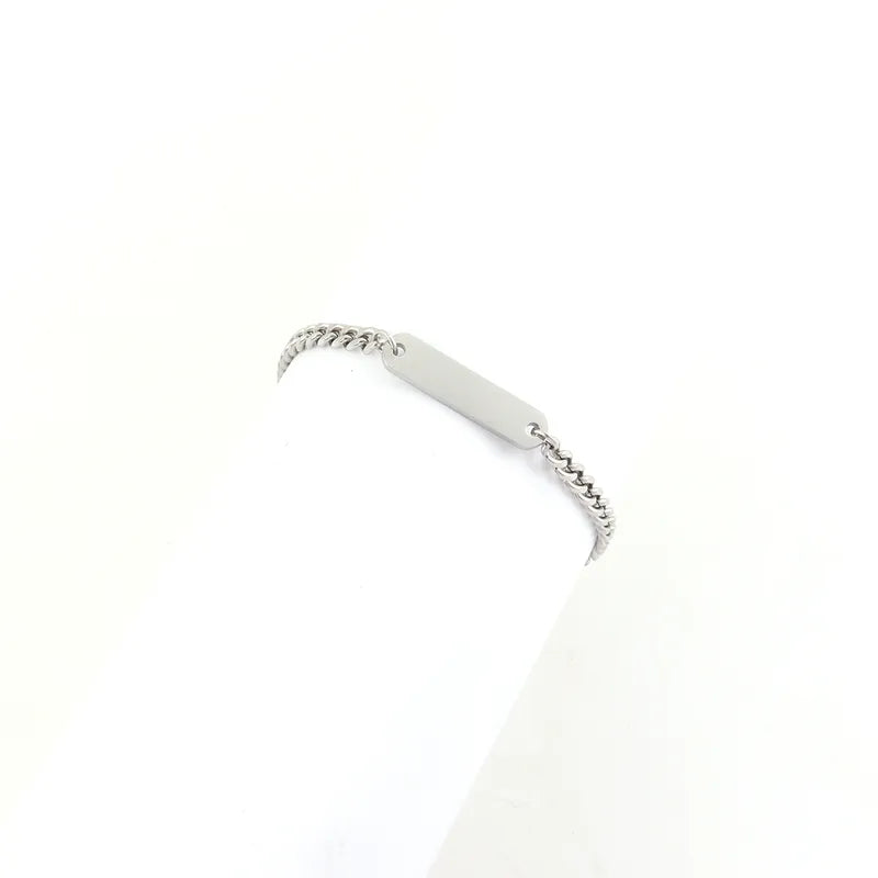 La Résolution | Bracelet Gourmette Fine en Acier Inoxydable