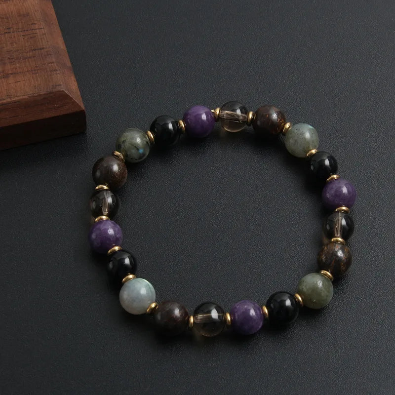 La Mosaïque | Bracelet en Pierres de Couleurs et Acier