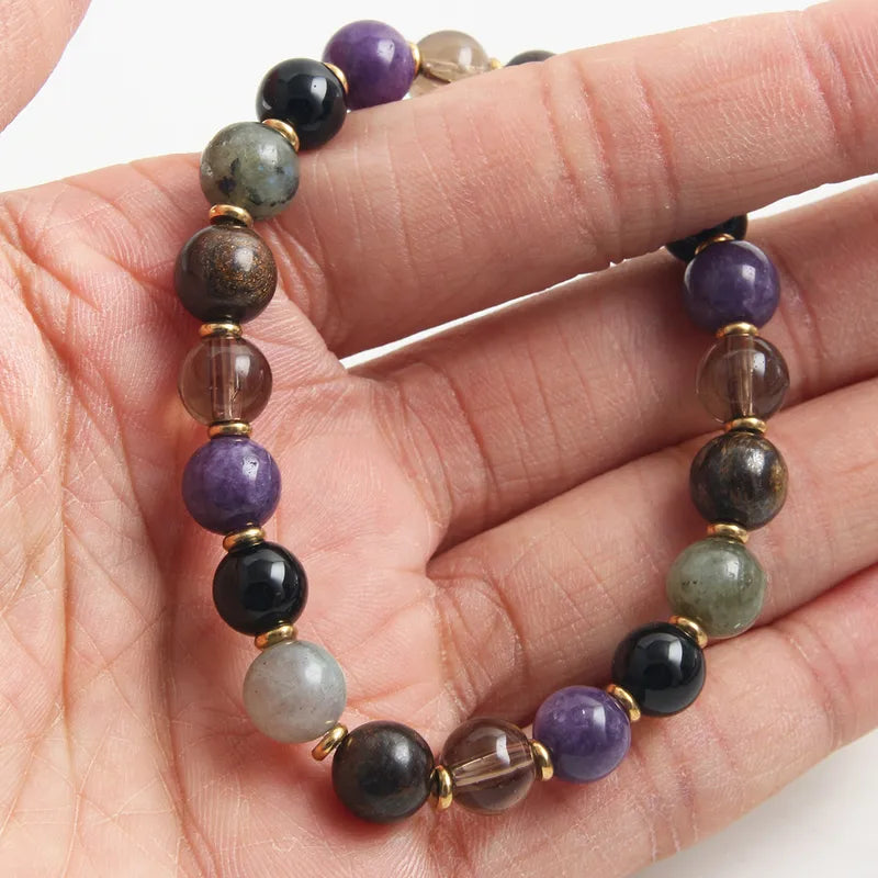 La Mosaïque | Bracelet en Pierres de Couleurs et Acier