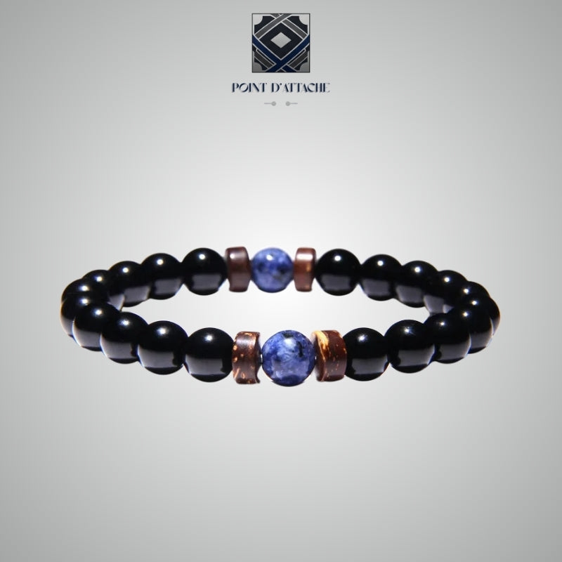 Le Serment | Bracelet d'Engagement en Pierres Bleues