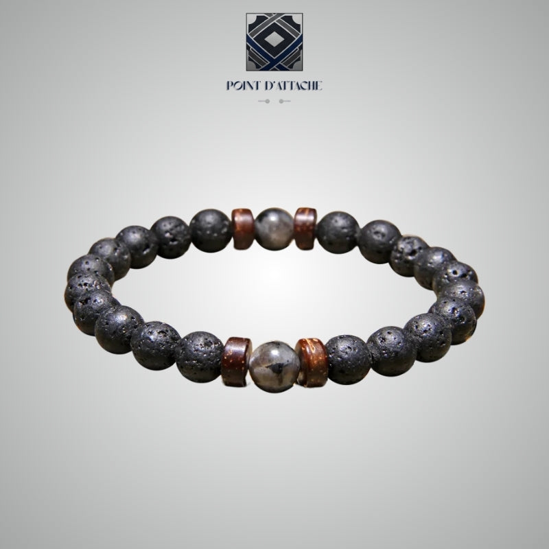 Le Cratère | Bracelet Volcanique en Pierre de Lave