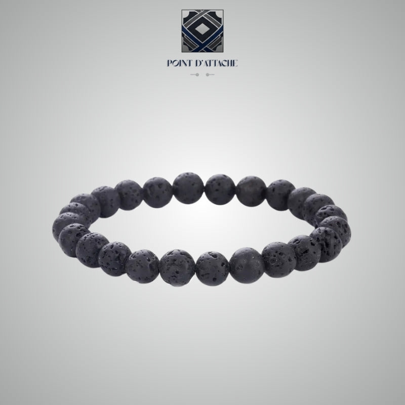 Le Basalte | Bracelet Authentique en Pierre Volcanique
