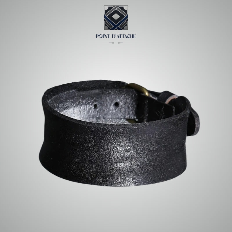 L'Insoumis | Manchette Noire de Force Style Rebelle