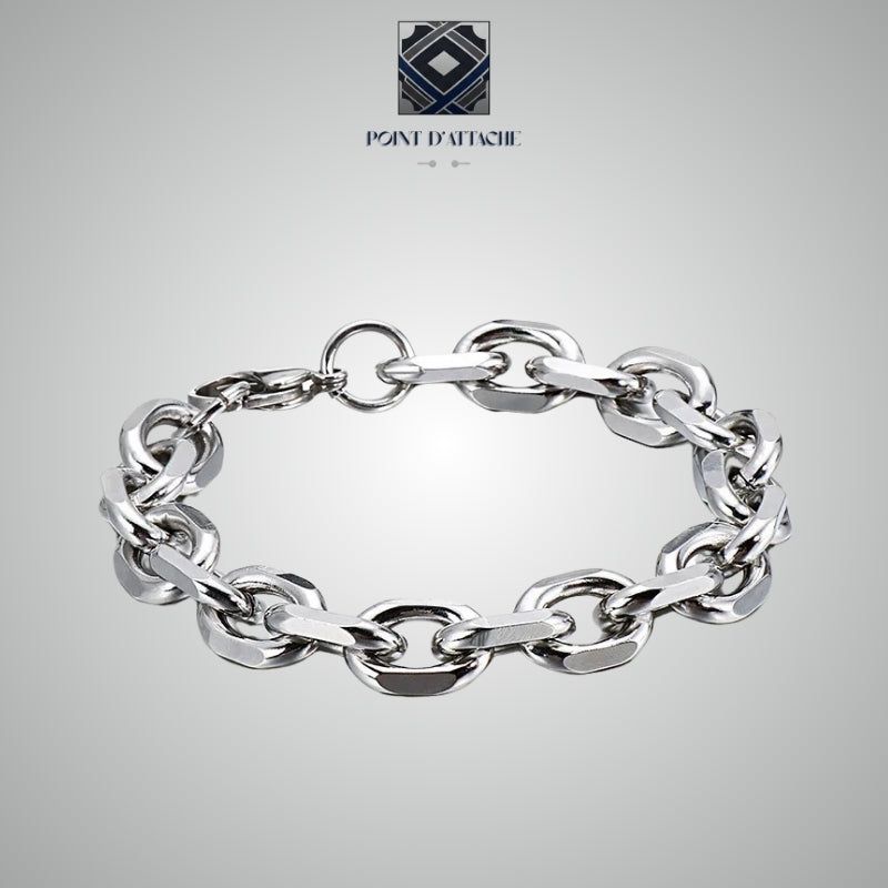Le Lien | Bracelet Chaîne à Maillons Larges en Acier