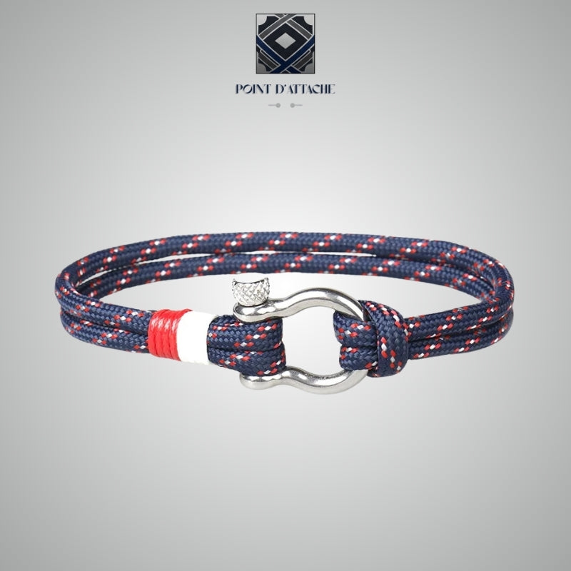 L'Équipage | Bracelet Corde Nautique Tricolore