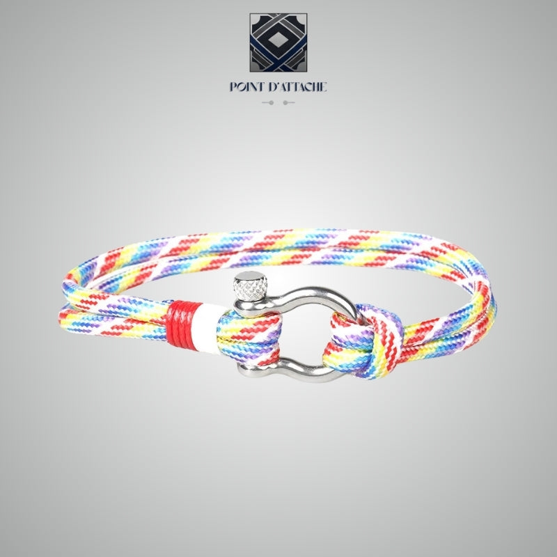 Le Spectre | Bracelet Corde Nautique Multicolore