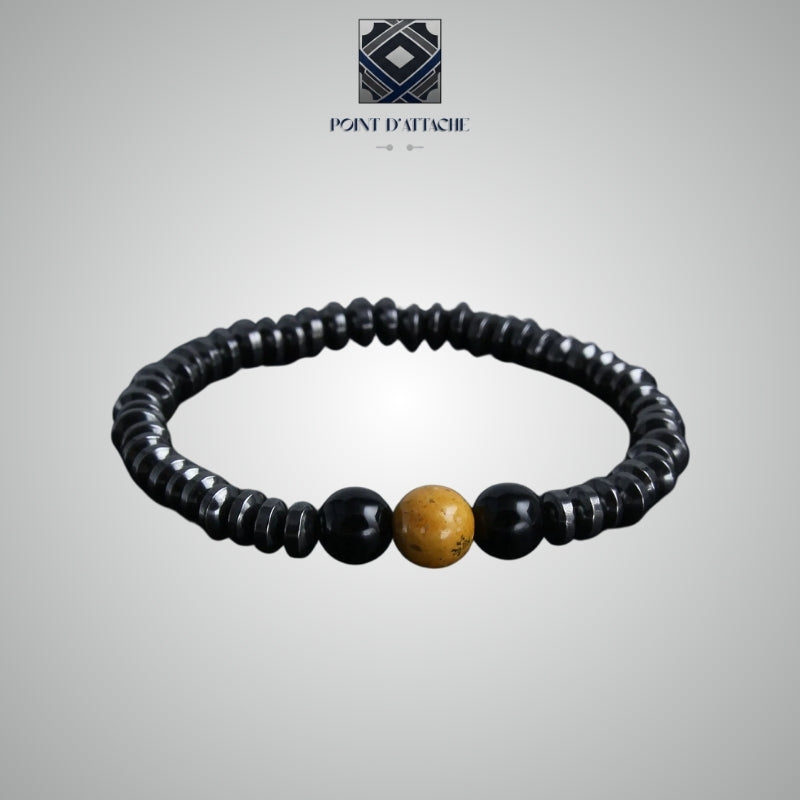 Le Point d'Équilibre | Bracelet d'Harmonie en Pierres d'Hématite