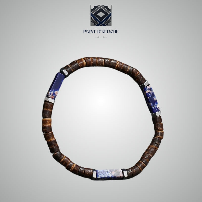 L'Astrolabe | Bracelet Céleste en Pierres Bleues