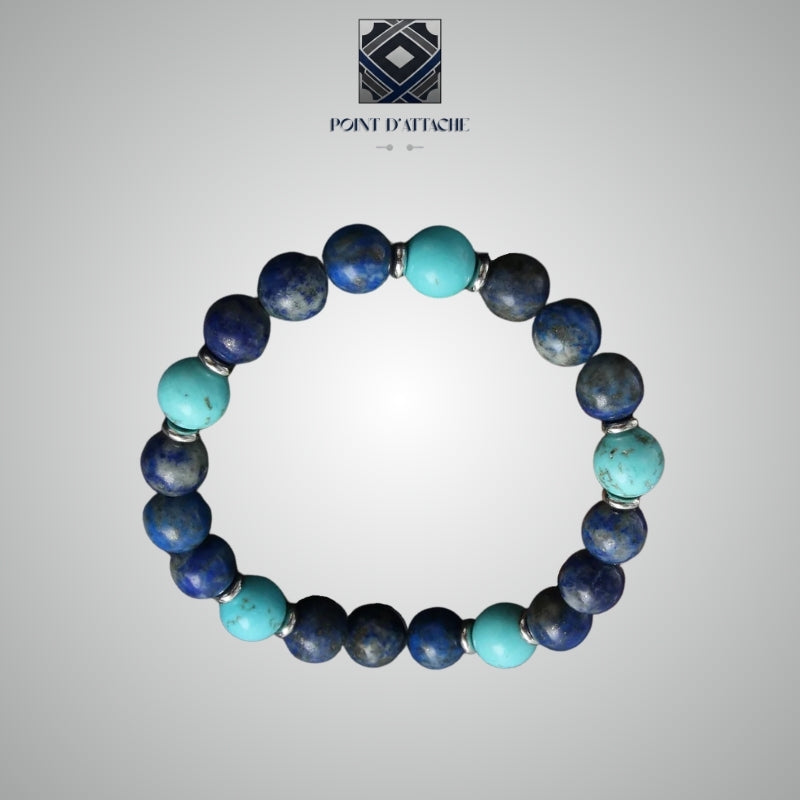L'Éloquence | Bracelet en Pierres Bleues et Turquoise