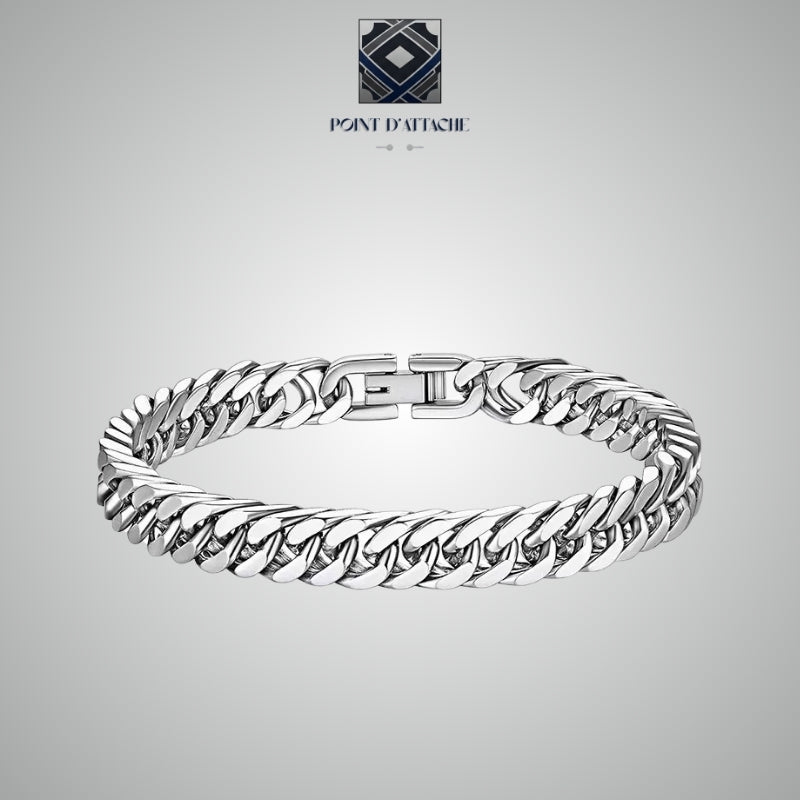 L'Inaltérable | Gourmette Chaîne en Acier Massif Inoxydable