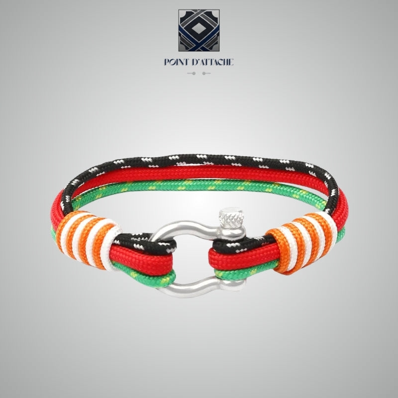 Le Pavillon | Bracelet de Voyageur en Corde Multicolore