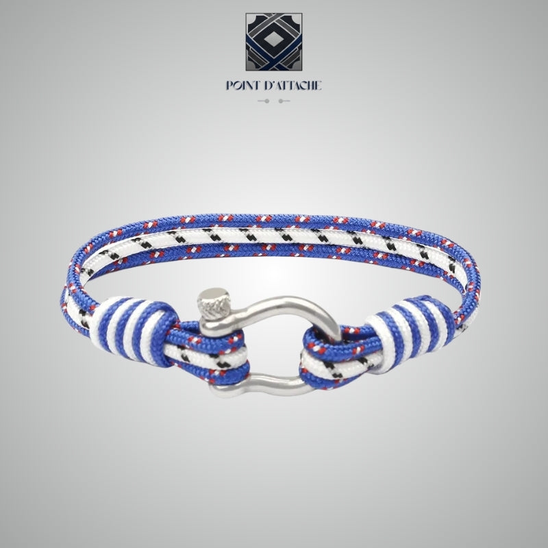 Le Skipper | Bracelet de Régate en Corde et Acier