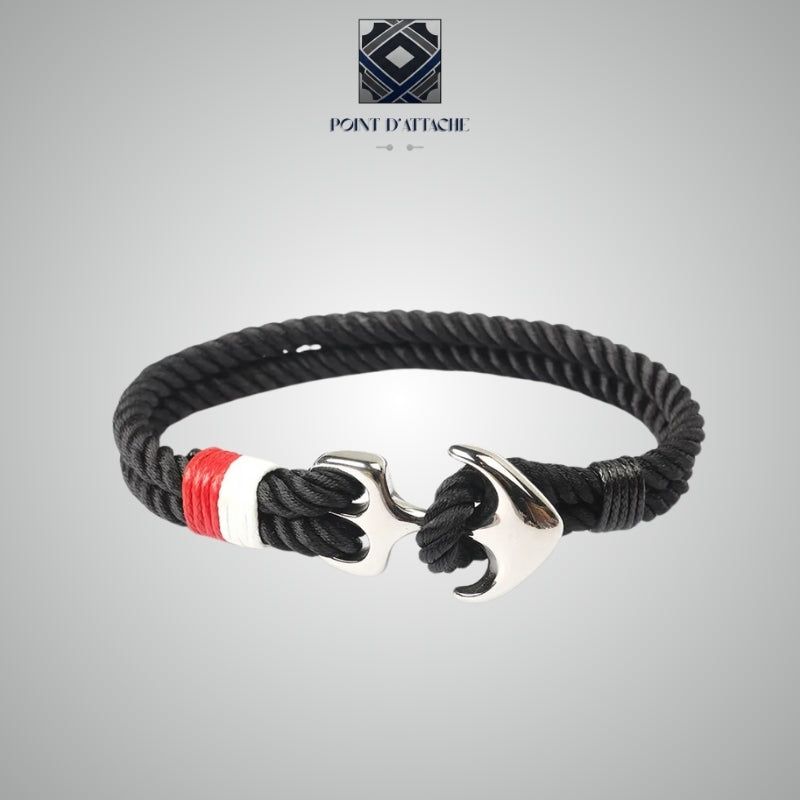 Le Capitaine | Bracelet Marin en Corde et Acier