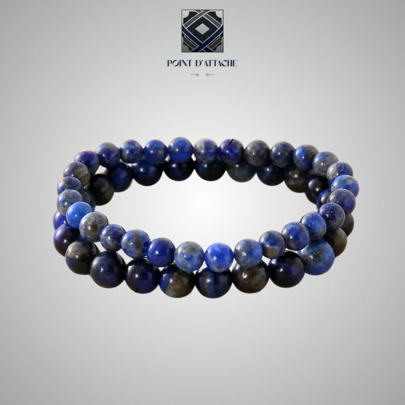 Le Faucon | Duo de Bracelets en Œil de Tigre Bleu