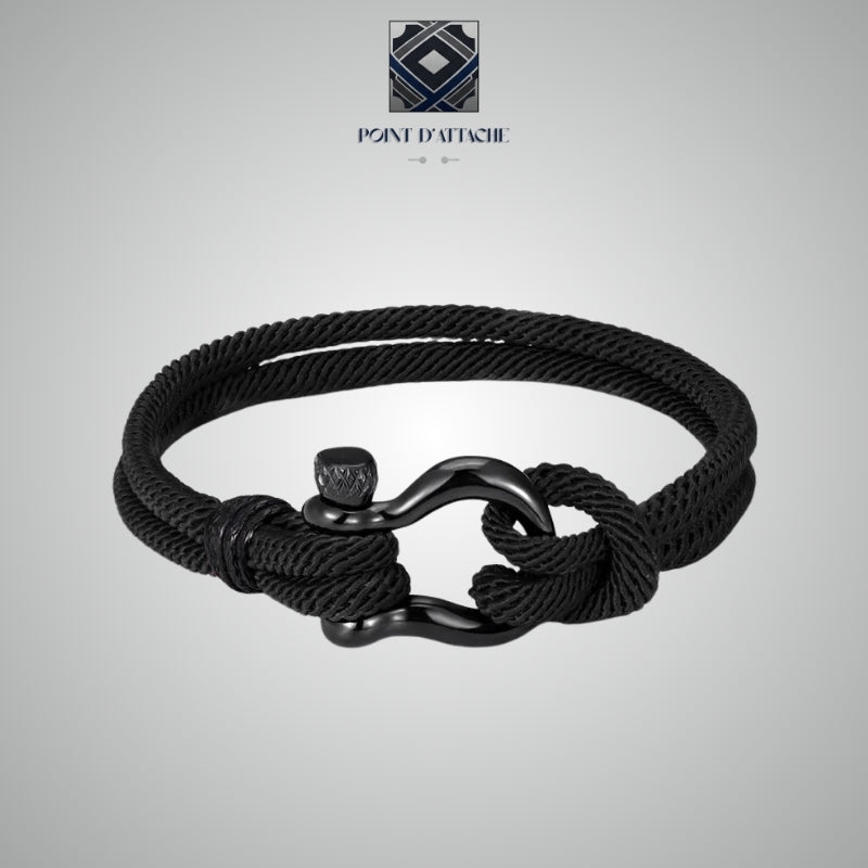 La Vigie | Bracelet Corde de Milan Noir