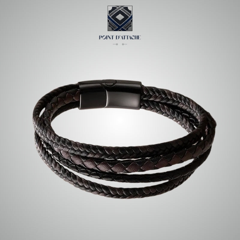L'Alliance | Bracelet en Matière Végane et Acier