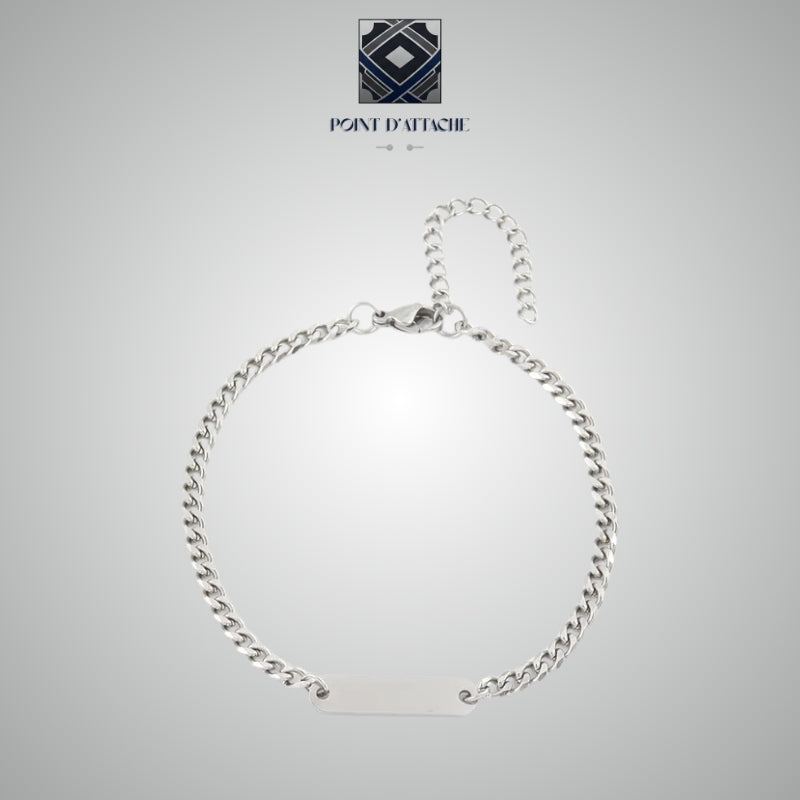 La Résolution | Bracelet Gourmette Fine en Acier Inoxydable
