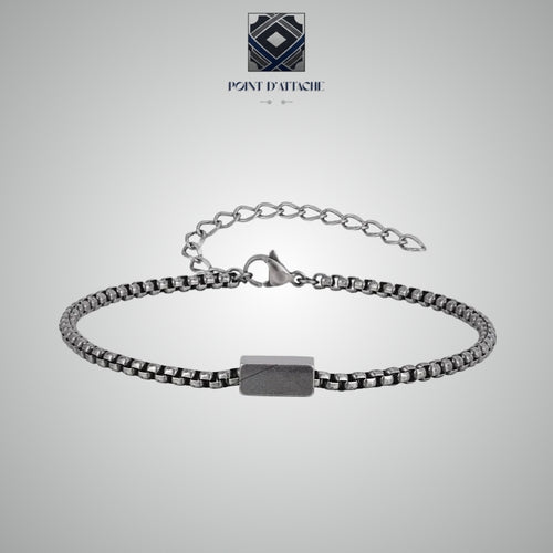 Le Témoin | Bracelet Chaîne Fine en Acier Rétro