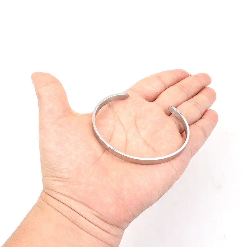Le Postulat | Bracelet Jonc Minimaliste en Acier Inoxydable