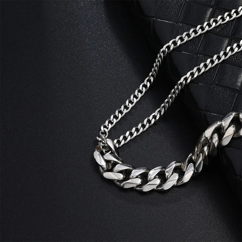 Le Gladiateur | Bracelet Double Maille en Acier Inoxydable